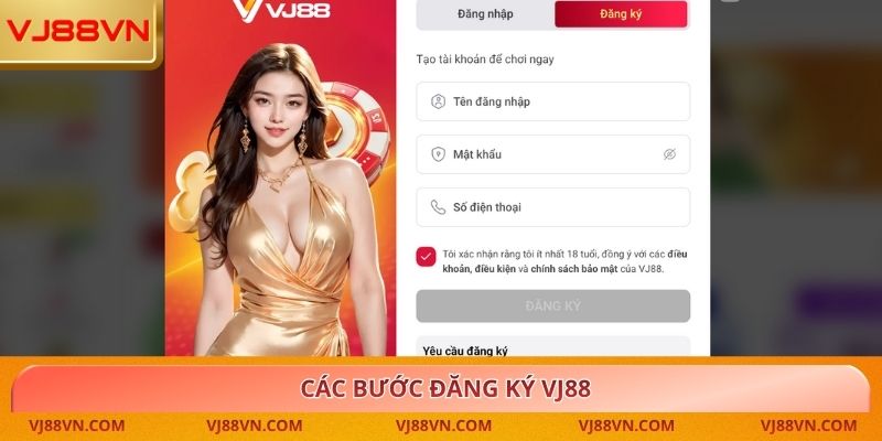 các bước đăng ký VJ88